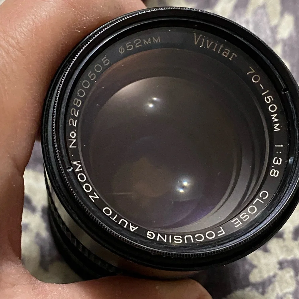 Vintage Vivitar 70mm-150mm f3.8 Close Focusing Auto Zoom 52MM Fixed Mount Lens
